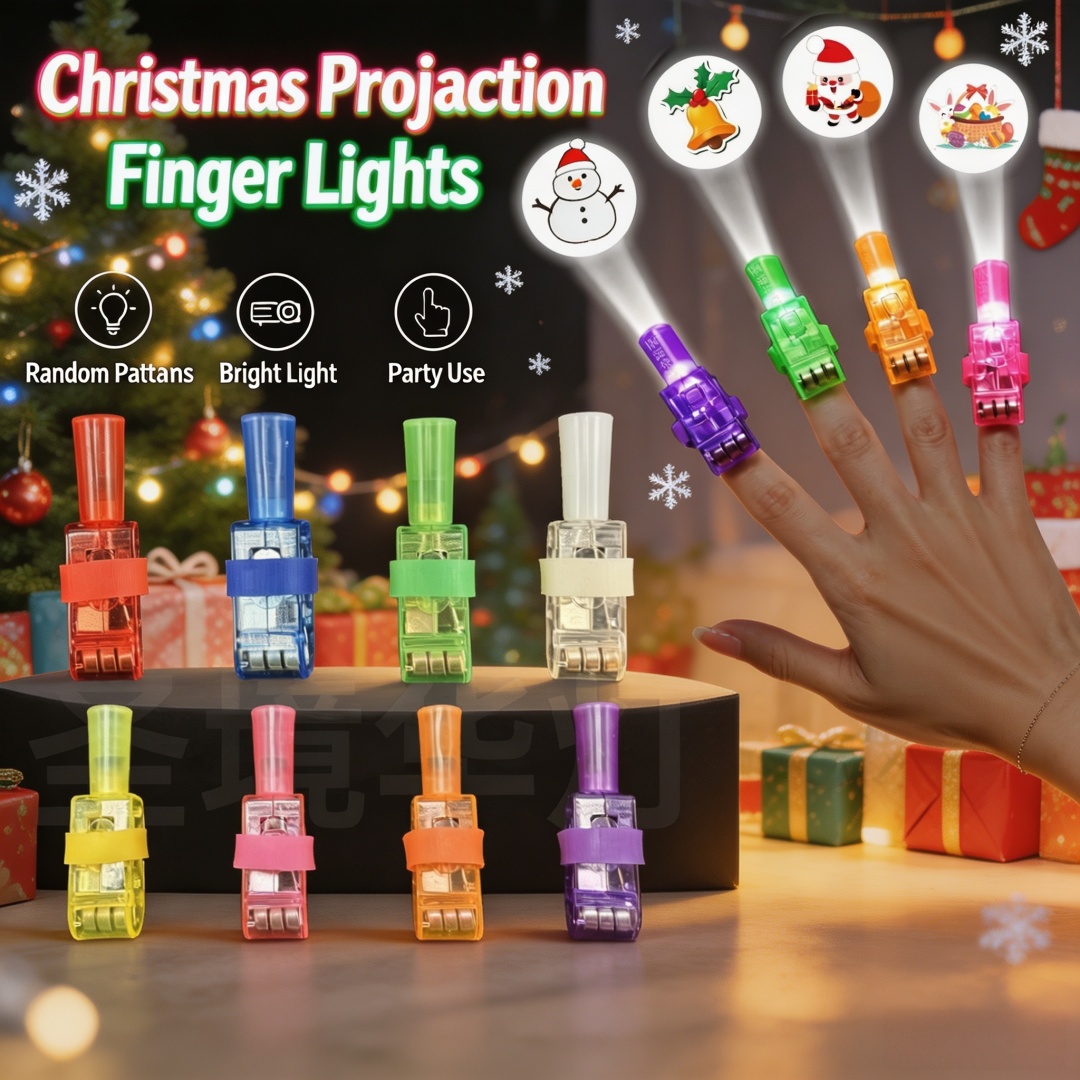 Decor Lighting Lamps - 24pcs Lampu Jari Proyeksi Natal LED