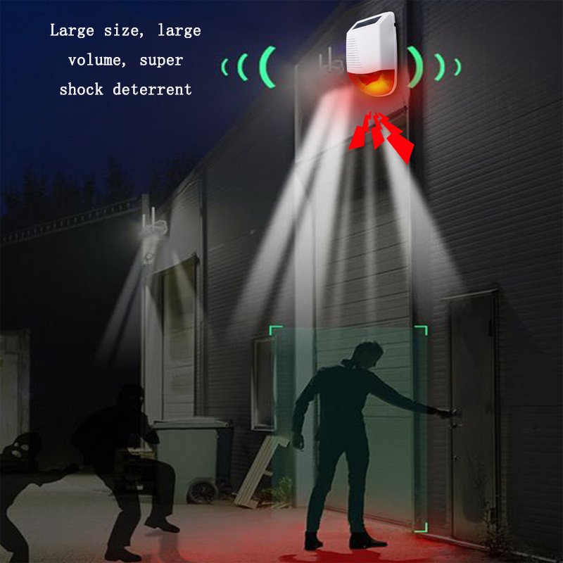 Lighting Visual - Alarm Cerdas Nirkabel 433MHz untuk Luar