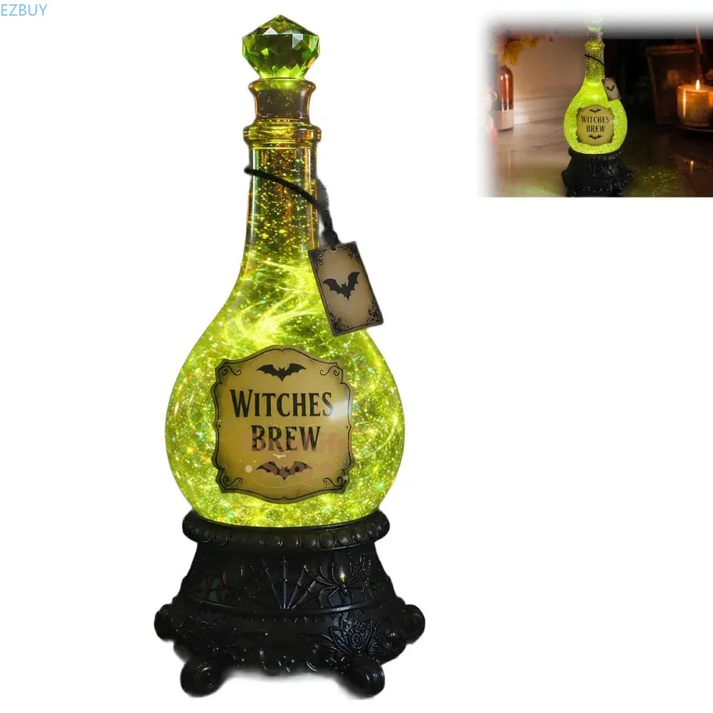 Up Lighting Decor - Botol Ramuan Penyihir Bercahaya dengan Hiasan