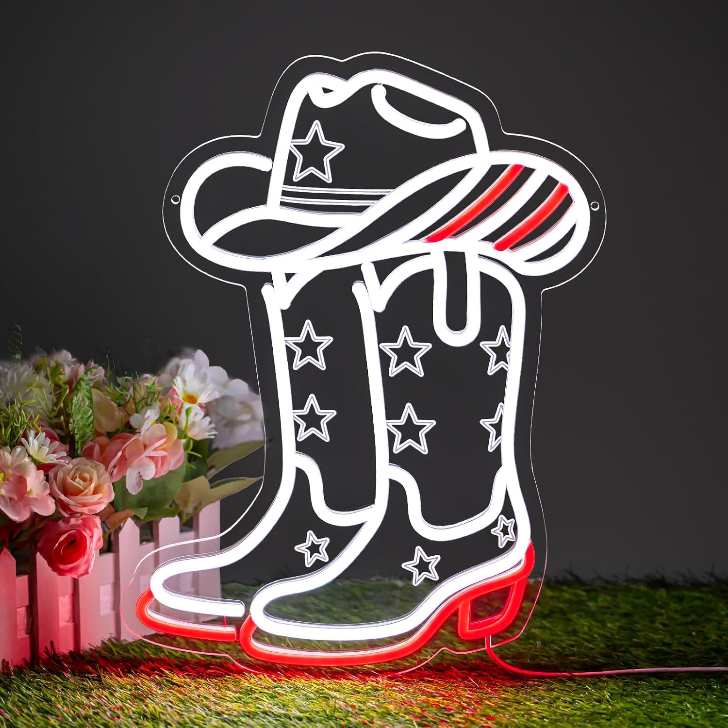Lighting Decoration Ideas - Lampu Neon LED berbentuk Sepatu Bot