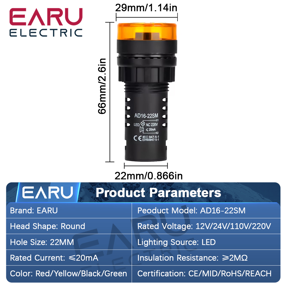 EARU AD16-22SM Diameter Panel  - Lighting Visual ulasan dan harga