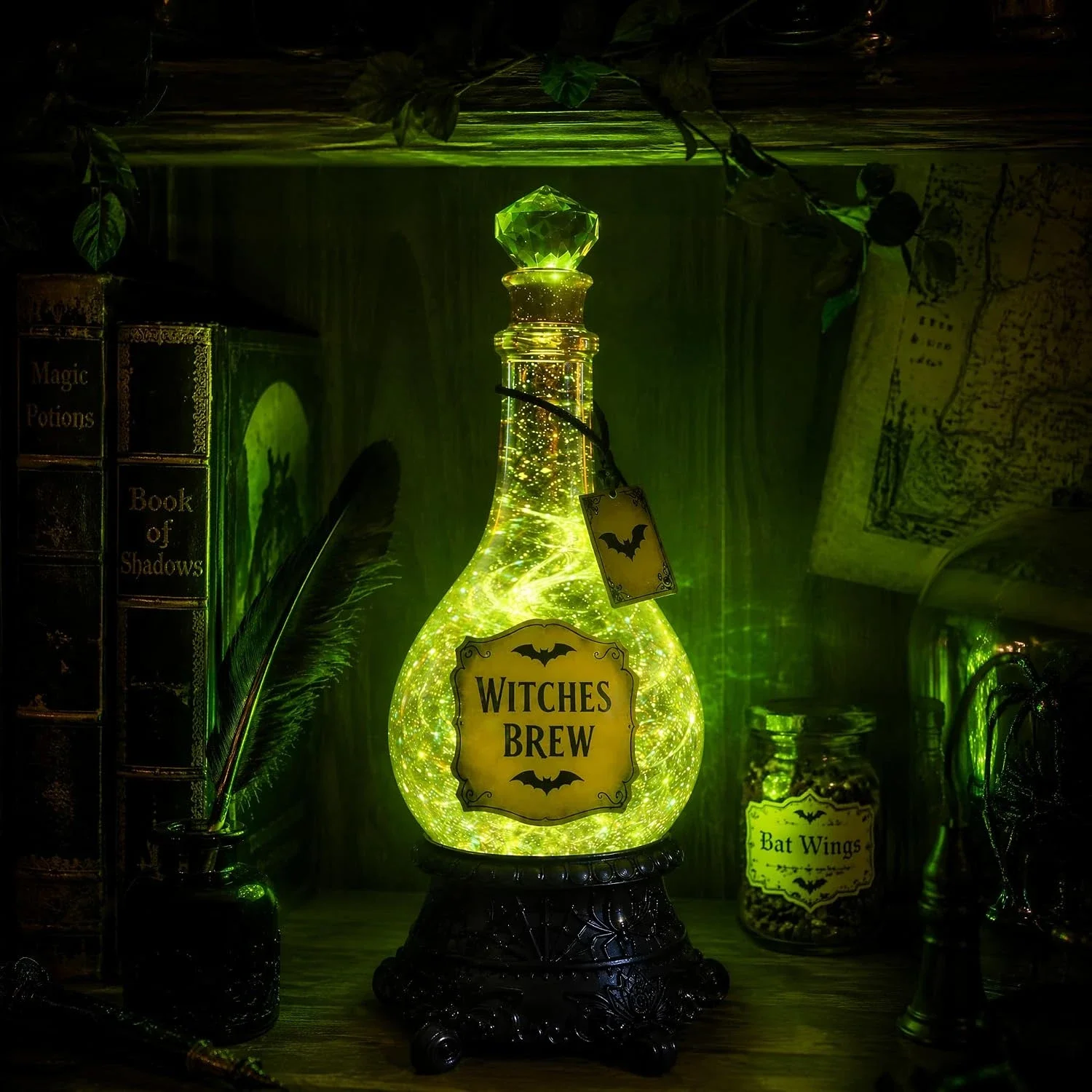 Botol Ramuan Penyihir Bercahay - Up Lighting Decor ulasan dan harga