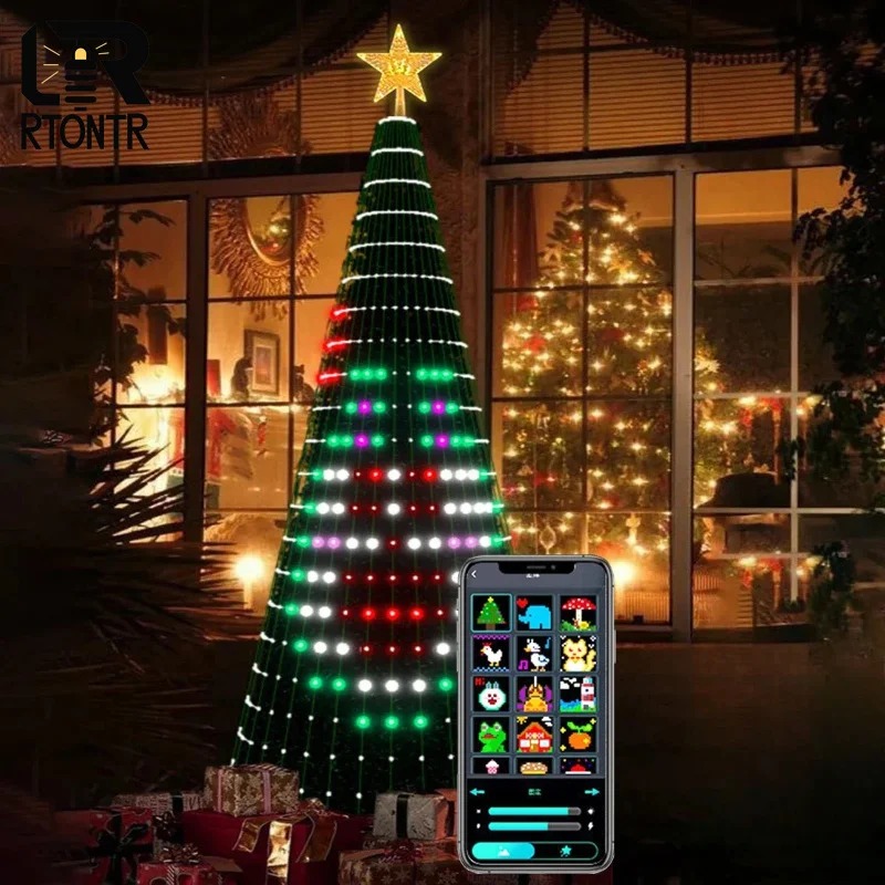 Lampu Pohon Bintang Natal RGB  - Lighting Decoration Ideas ulasan dan harga