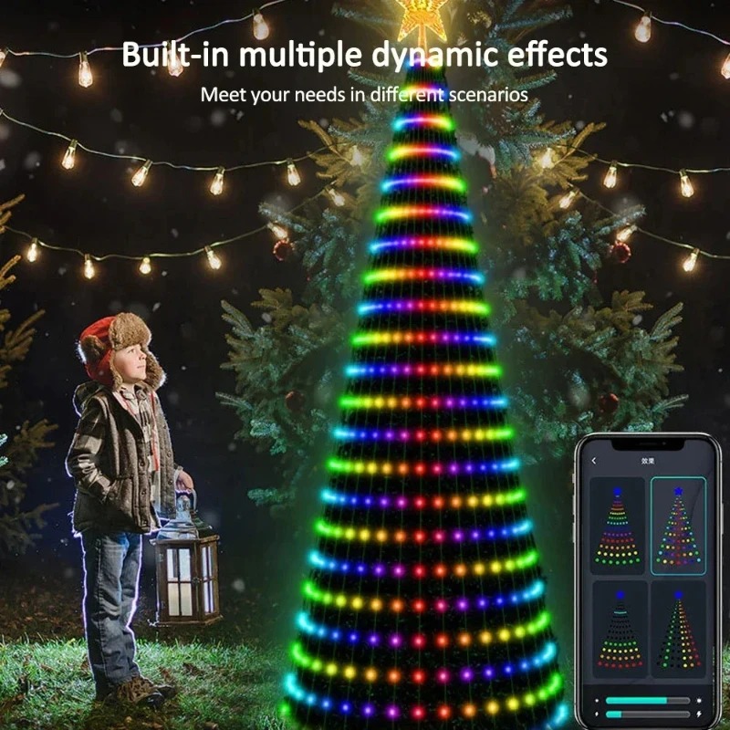 Lampu Pohon Bintang Natal RGB  - Lighting Decoration Ideas ulasan dan harga