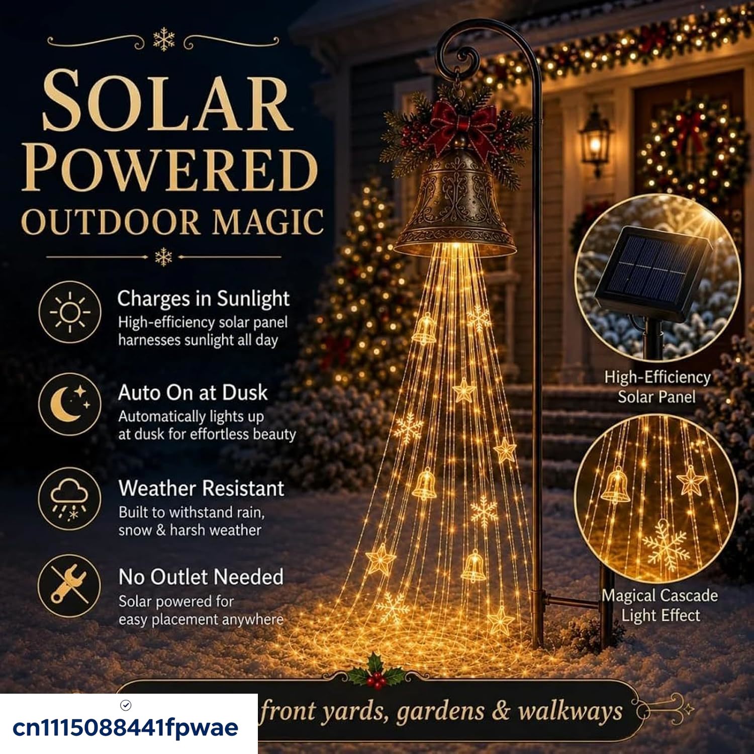 Lampu Taman Tenaga Surya Bentu - Lighting Christmas Decor ulasan dan harga