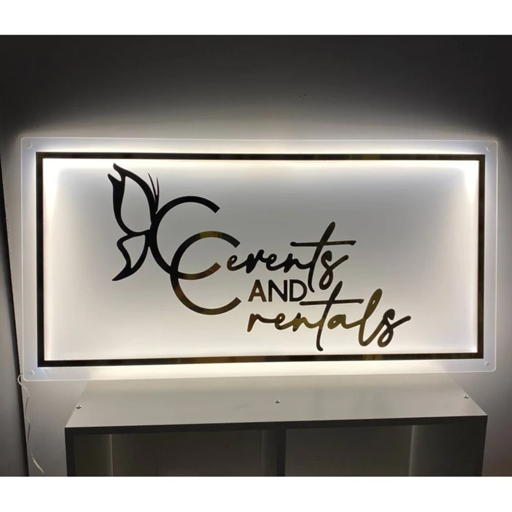 Personalisasi Tanda Logo LED B - Lighting Decoration Ideas ulasan dan harga