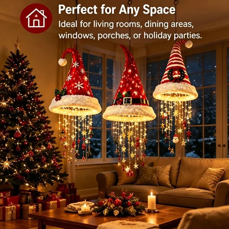 Lampu Gantung LED Bentuk Topi  - Lighting Christmas Decor ulasan dan harga