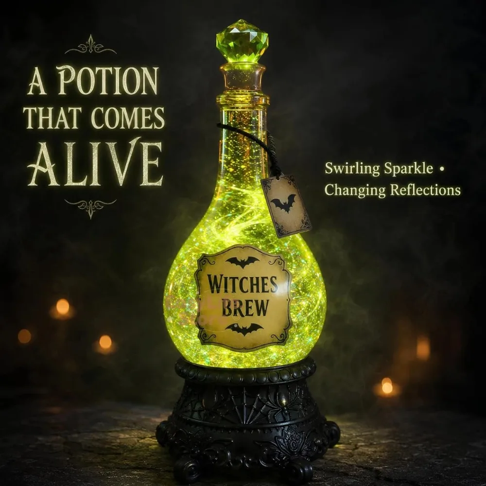 Botol Ramuan Penyihir Bercahay - Up Lighting Decor ulasan dan harga