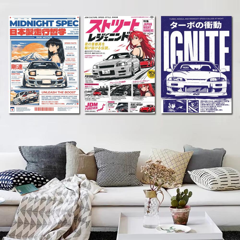 Poster Gaya Japandi Car Todd P - Lighting Mcqueen Bedroom Decor ulasan dan harga