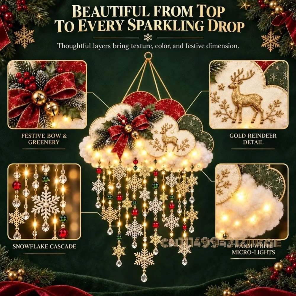 Lampu Hias Natal Bergaya Vinta - Lighting Christmas Decor ulasan dan harga