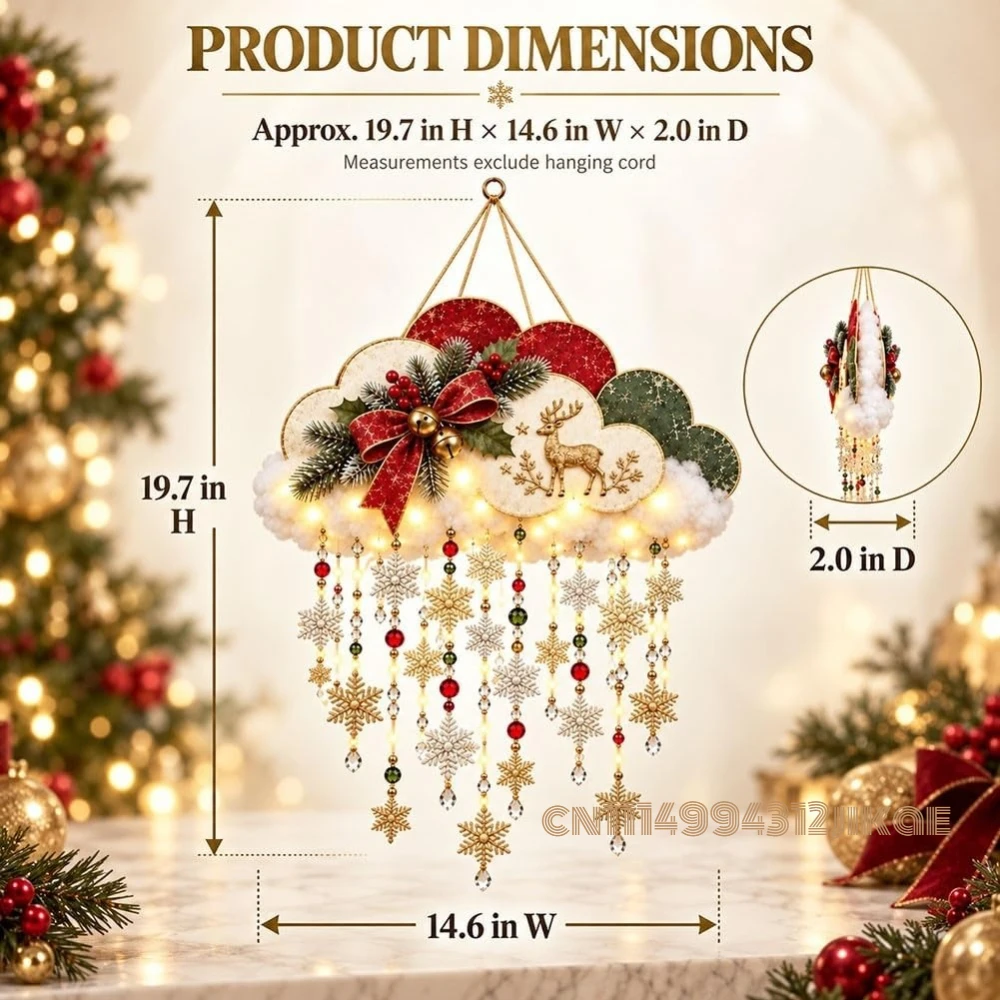 Lampu Hias Natal Bergaya Vinta - Lighting Christmas Decor ulasan dan harga