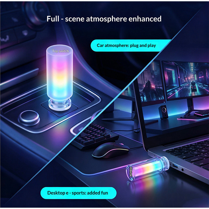 Lampu Ambient RGB Botol Kaca U - Lighting Mcqueen Bedroom Decor ulasan dan harga