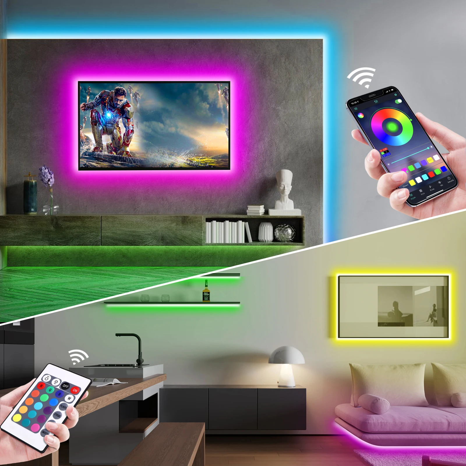 Lampu Strip LED Neon RGB 1-5m  - Lighting Decoration Ideas ulasan dan harga